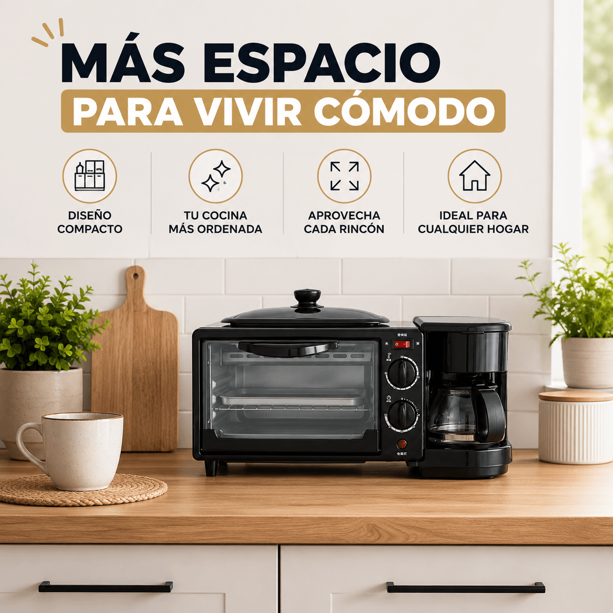 TrioCook 3 en 1 - Aprovecha mejor cada rincón