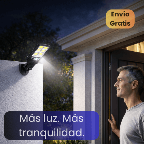 SafeLux Solar – Iluminación automática que protege tu hogar sin consumo eléctrico