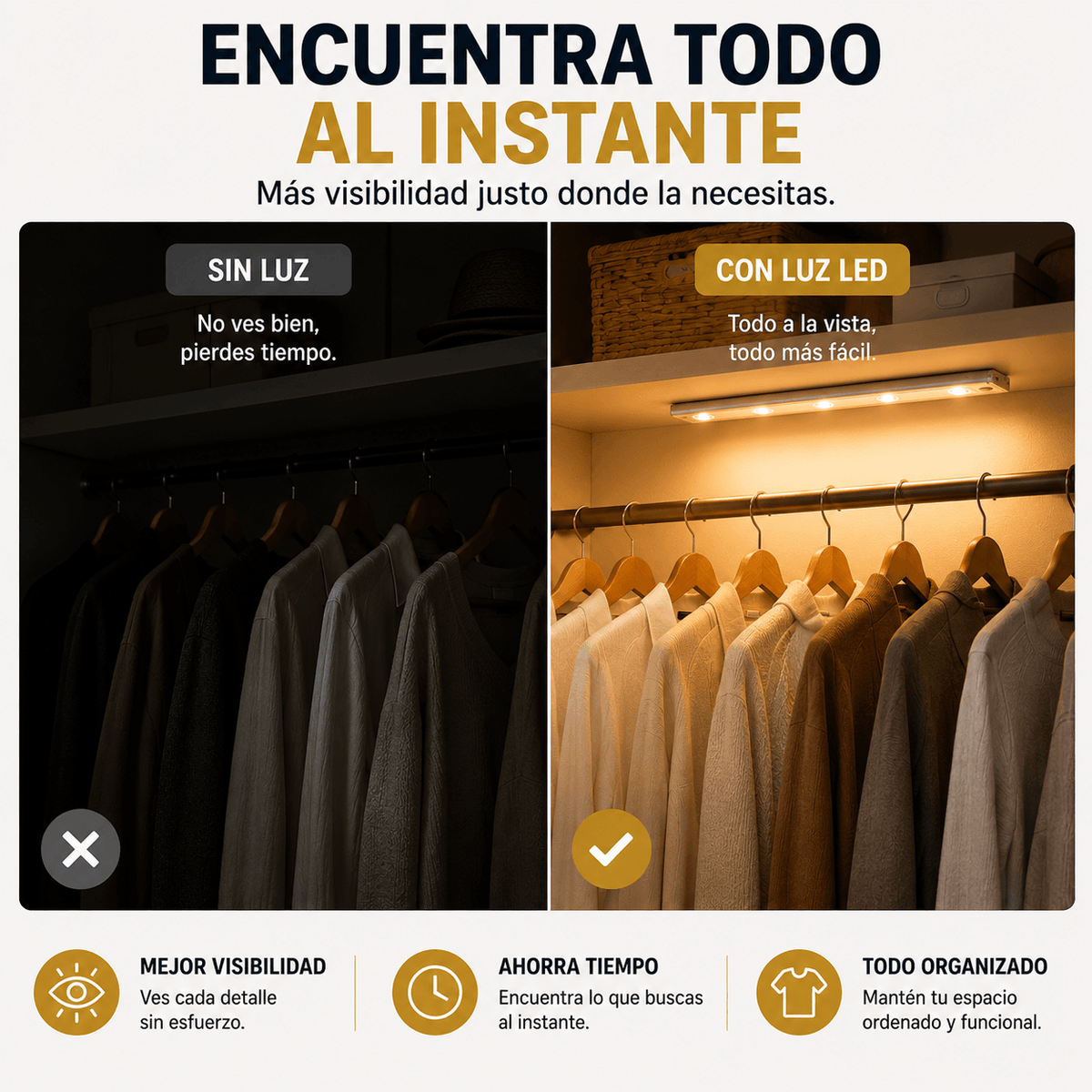 LuxMotion - Luz automática donde la necesites - con sensor 50cm