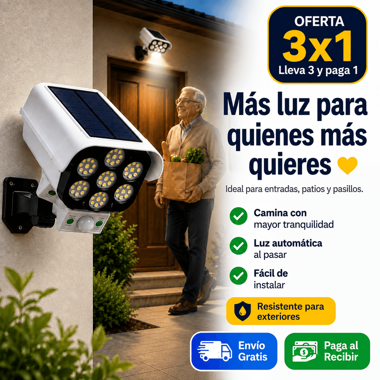 SecuriLight Pack x3 - Ilumina cuando más importa