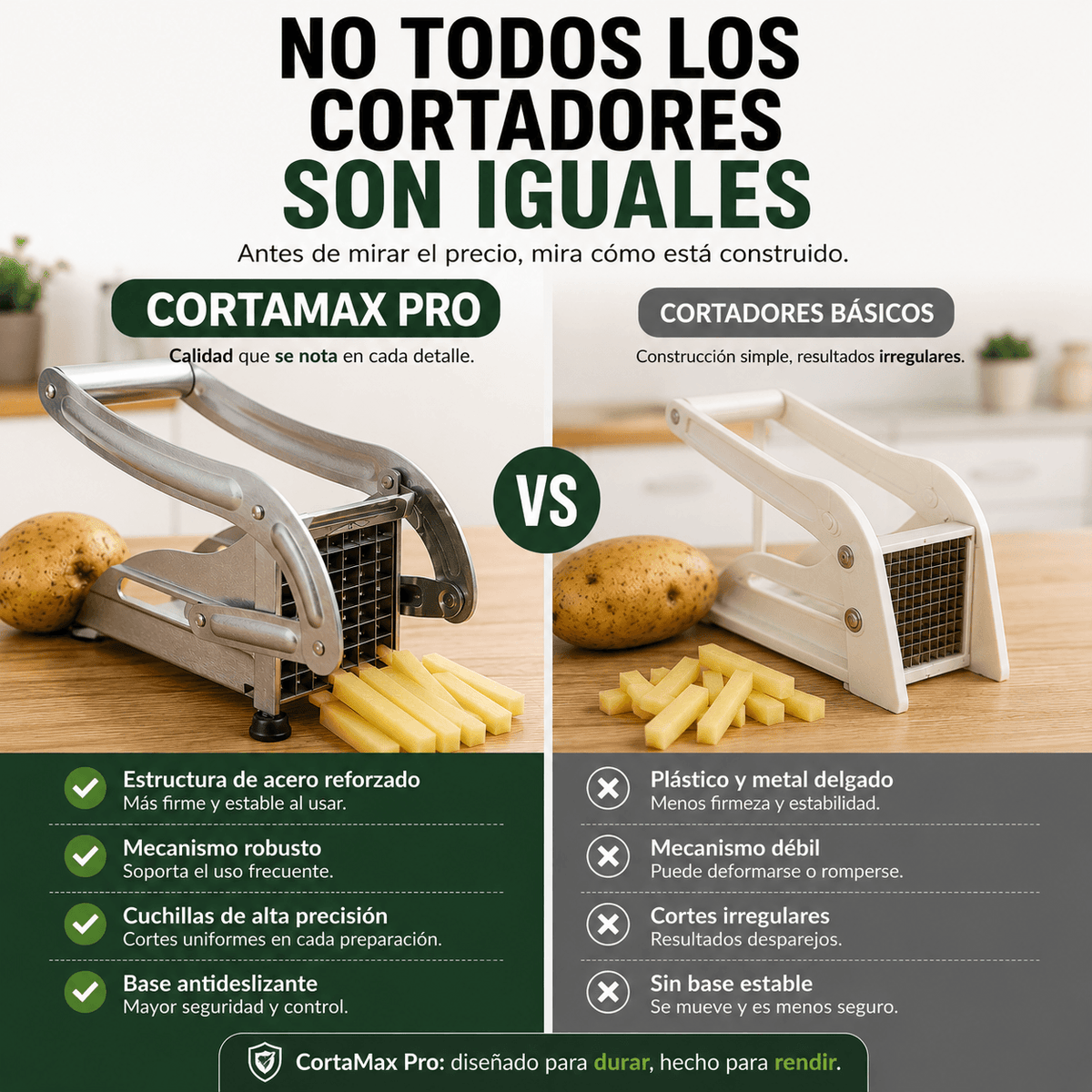 CortaMax Pro - Calidad que sí se siente