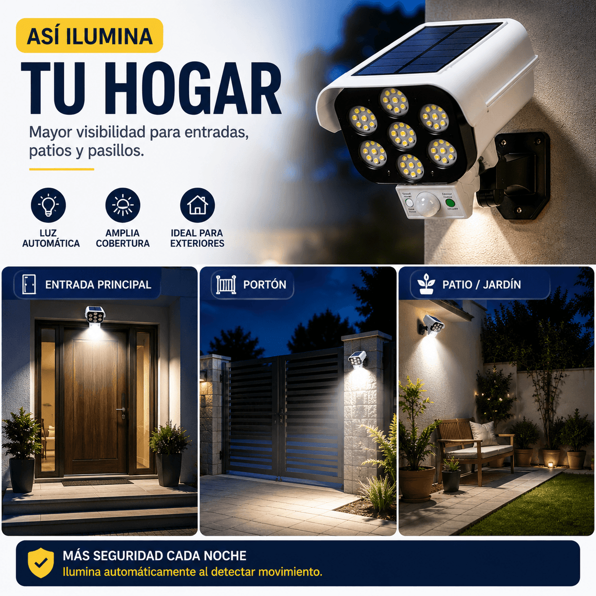 SecuriLight Pack x3 - Ilumina cuando más importa