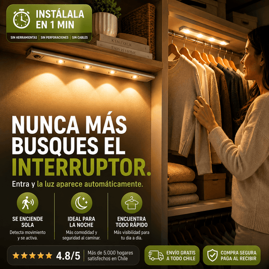 LuxMotion - Luz automática donde la necesites - con sensor 50cm