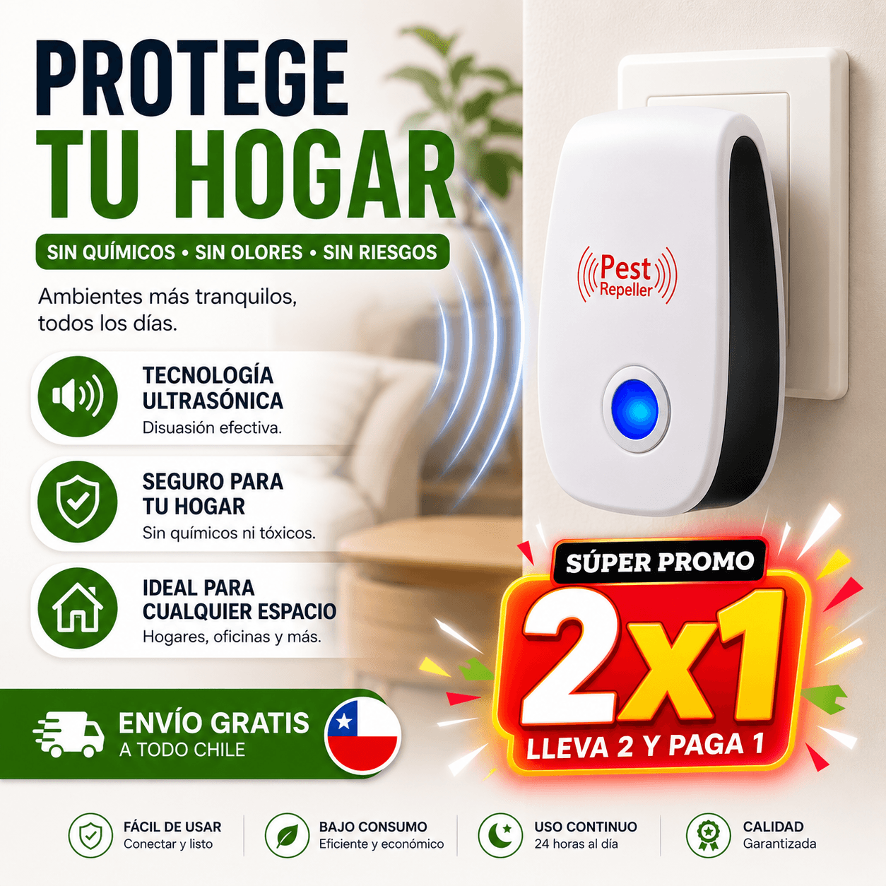 Repelix - Ayuda a alejar insectos y roedores