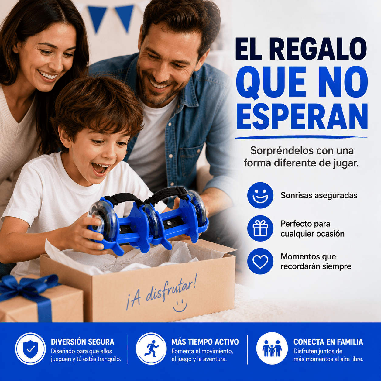 Rollix™- Patines ajustables para cualquier zapatilla