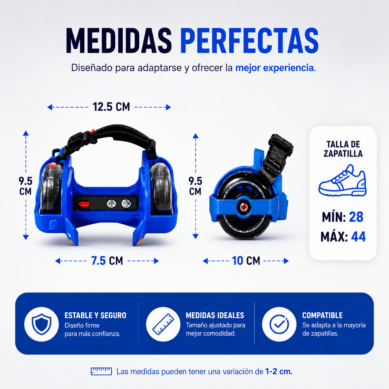 Rollix™- Patines ajustables para cualquier zapatilla