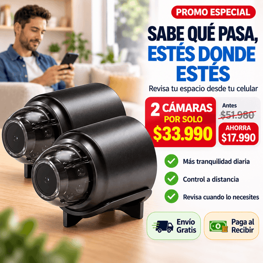 Mini Cámara de Seguridad UltraView - Mira lo que pasa en tiempo real