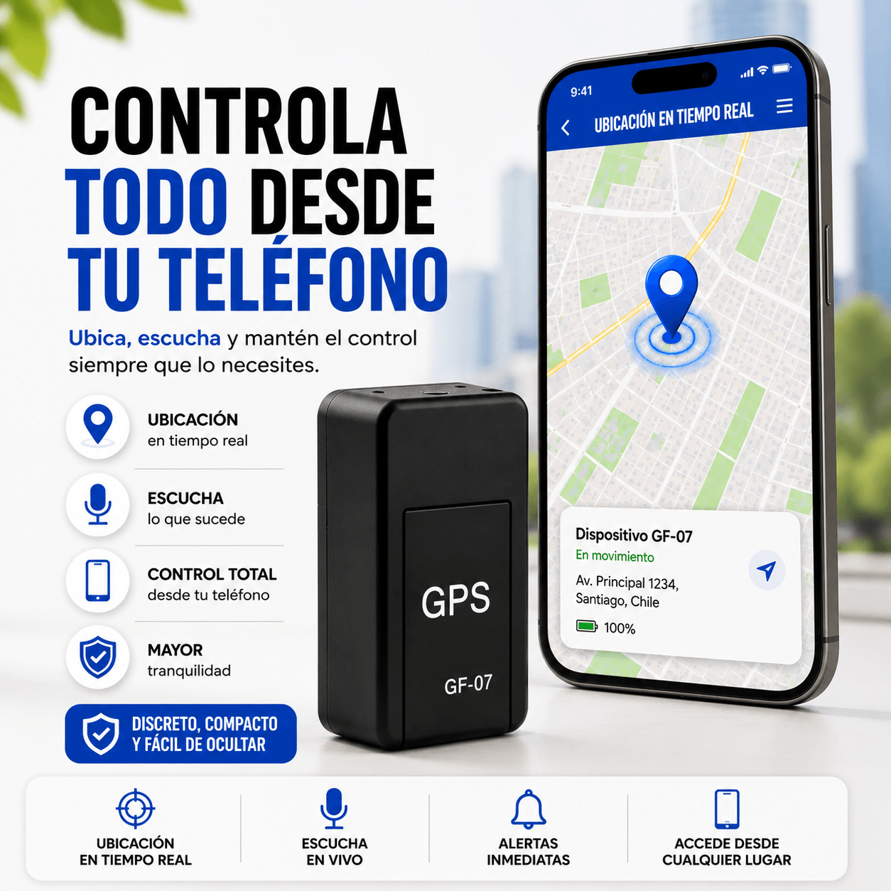 GPS NaviTrack - Conoce su ubicación en minutos