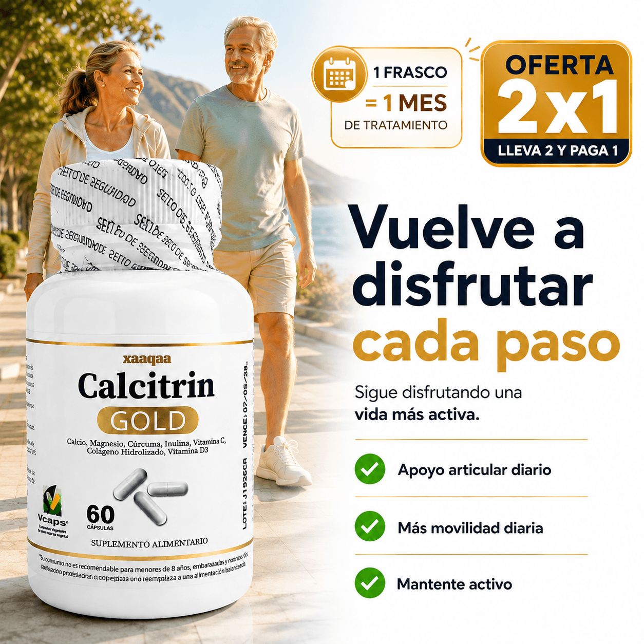 Calcitrin God 60 cap. - Mantén tus articulaciones activas