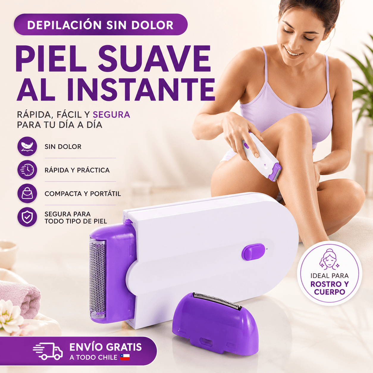 PureSkin Pro - Depilación suave en minutos