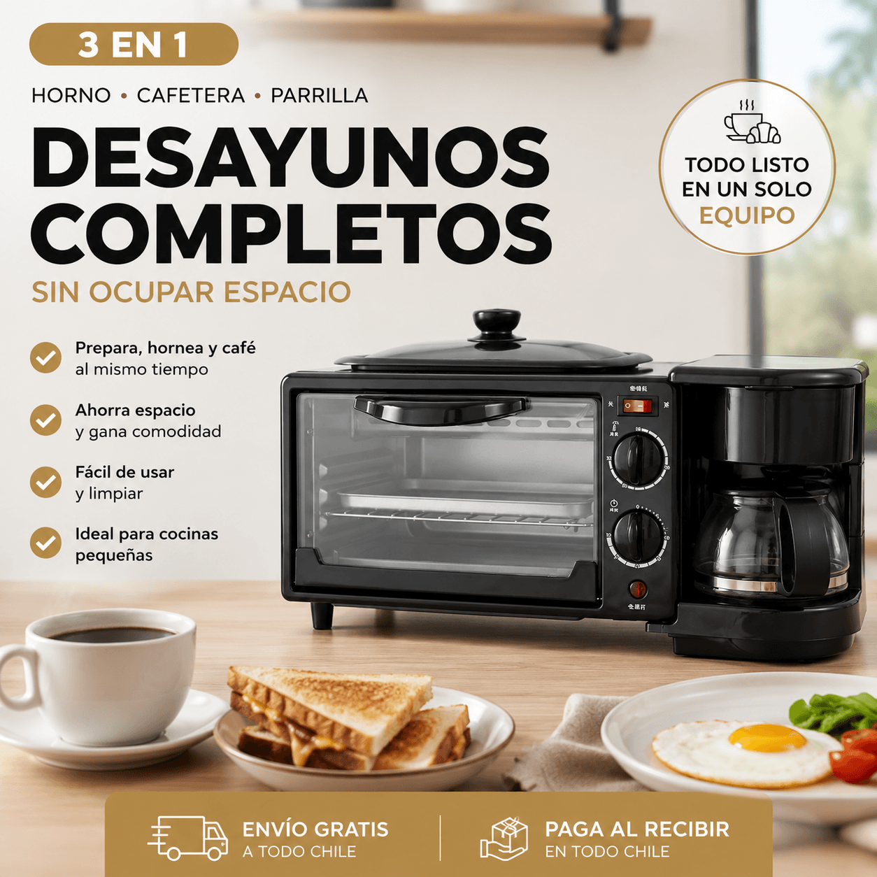 TrioCook 3 en 1 - Aprovecha mejor cada rincón
