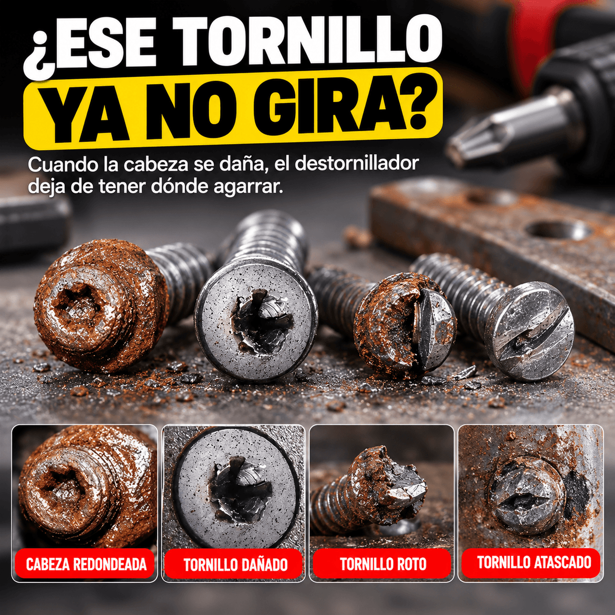 ExtractorX - Saca tornillos dañados con facilidad