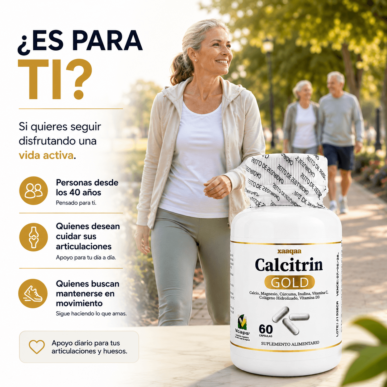 Calcitrin God 60 cap. - Mantén tus articulaciones activas