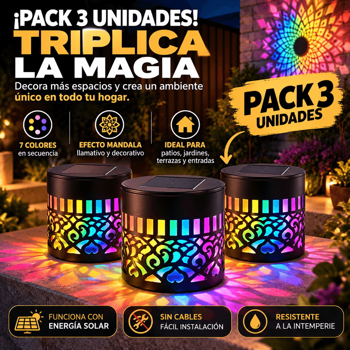 Mandalux Pro - Crea ambientes únicos al aire libre