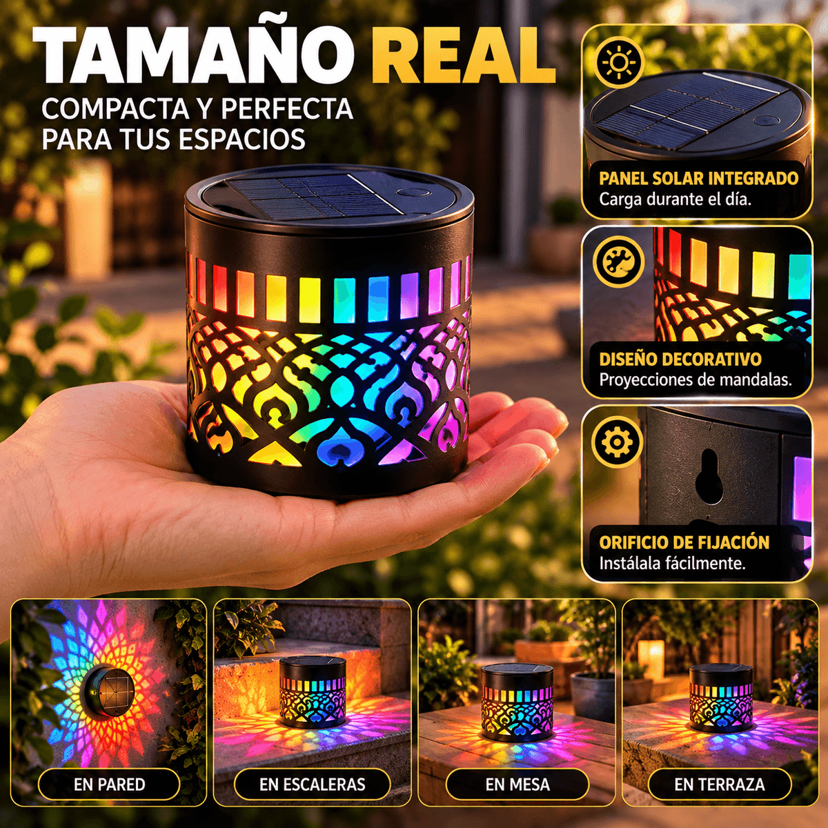 Mandalux Pro - Crea ambientes únicos al aire libre