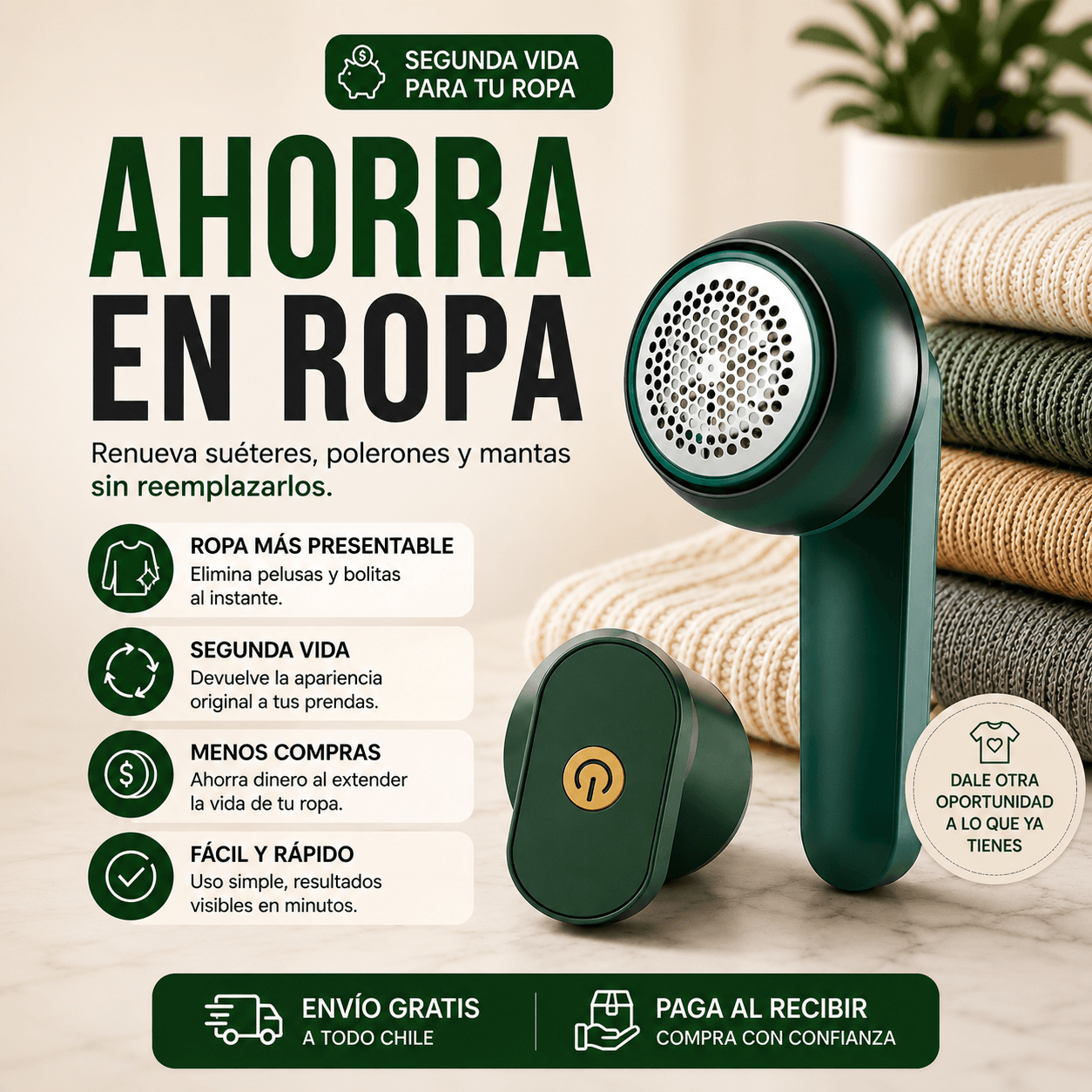 PeluFree - Recupera el aspecto de tu ropa