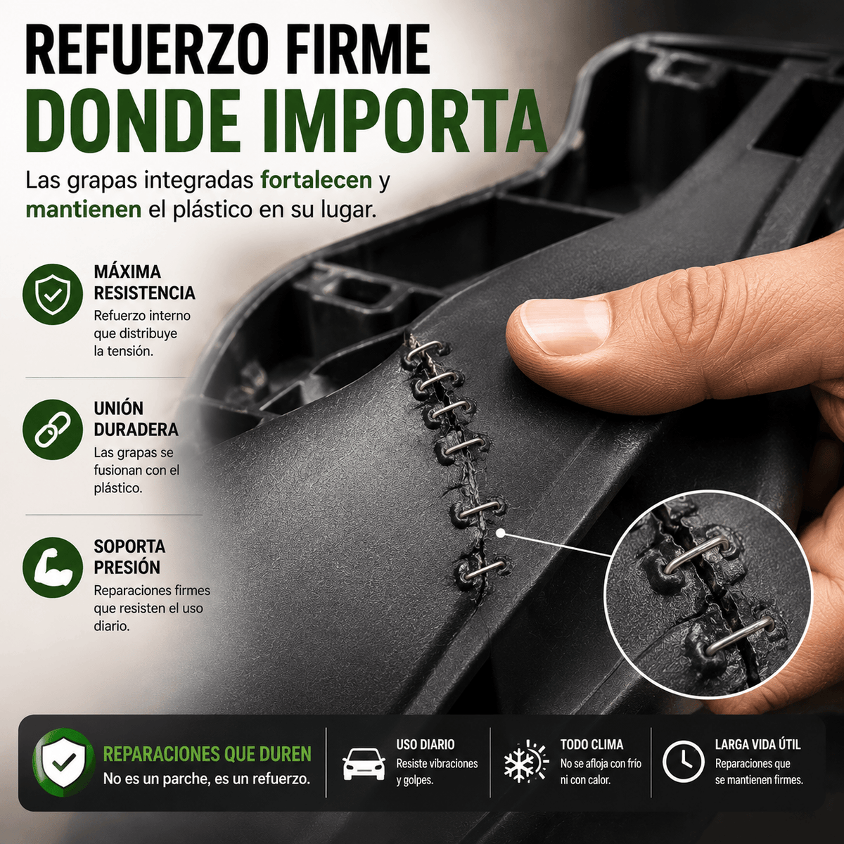 RepairPro X1 - Suelda Grietas en Plástico en Segundos