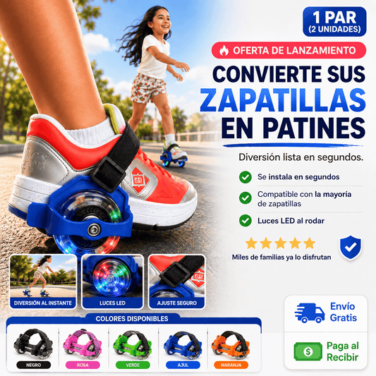 Rollix™- Patines ajustables para cualquier zapatilla