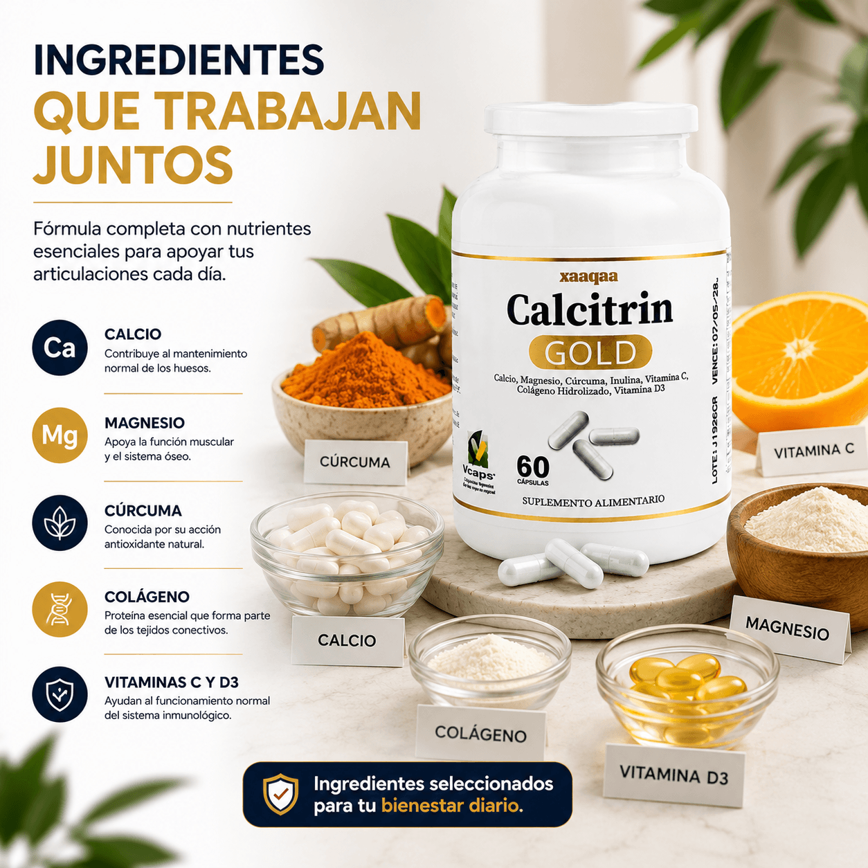 Calcitrin God 60 cap. - Mantén tus articulaciones activas