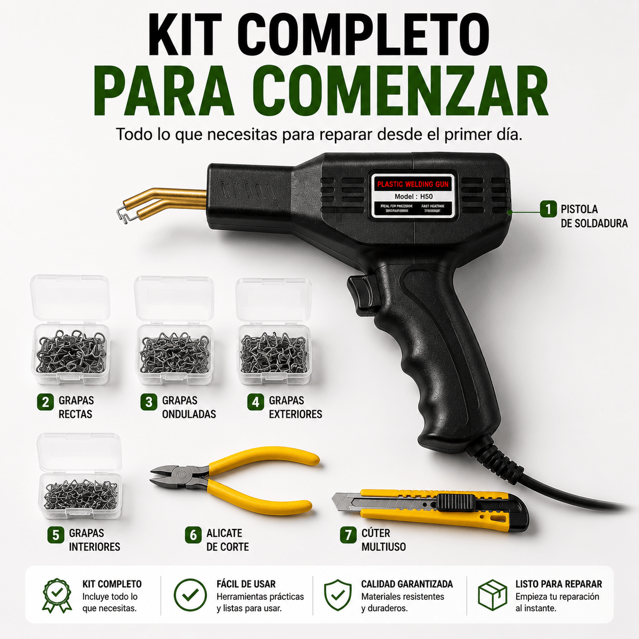 RepairPro X1 - Suelda Grietas en Plástico en Segundos