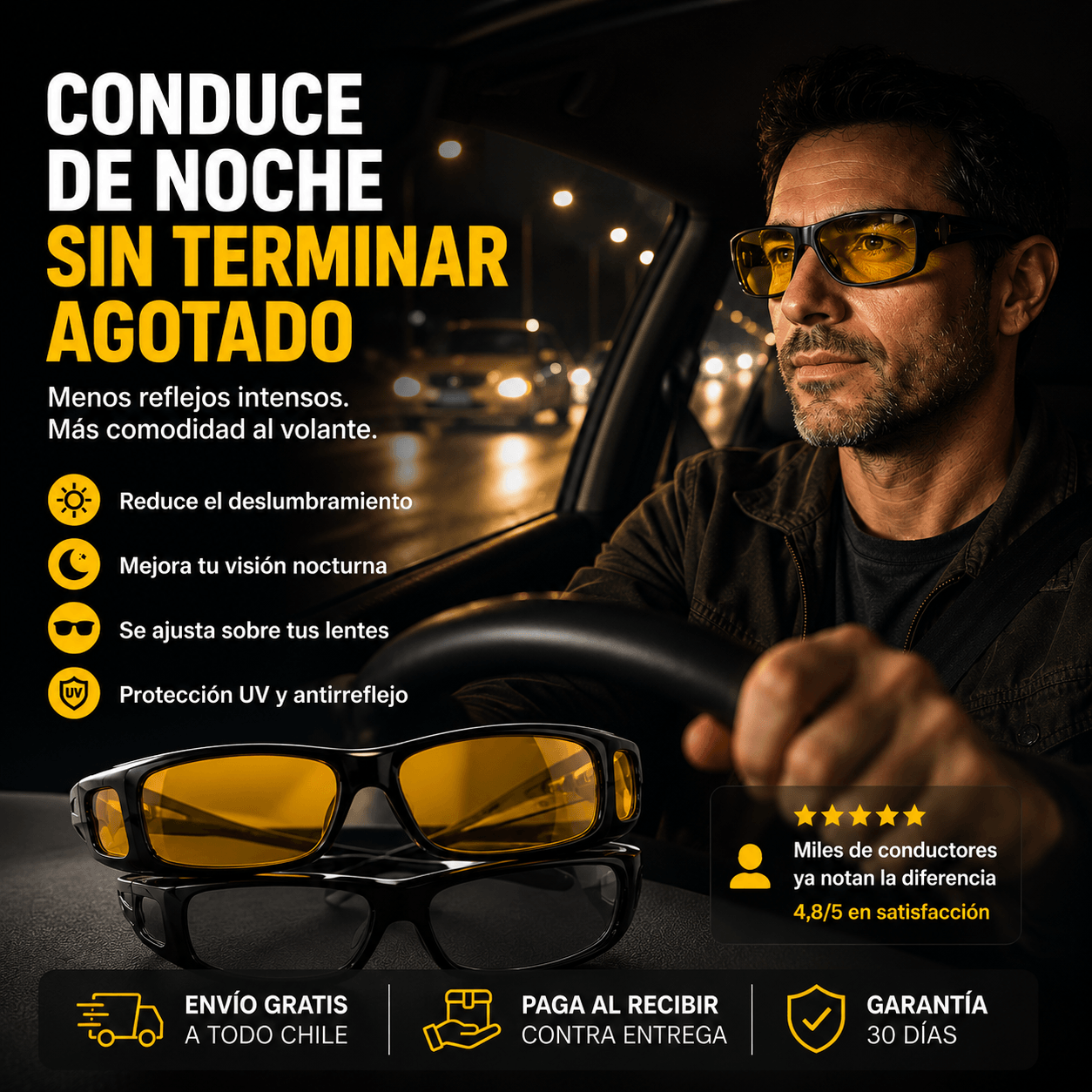VisionPro HD - Ve claro de día y de noche al volante