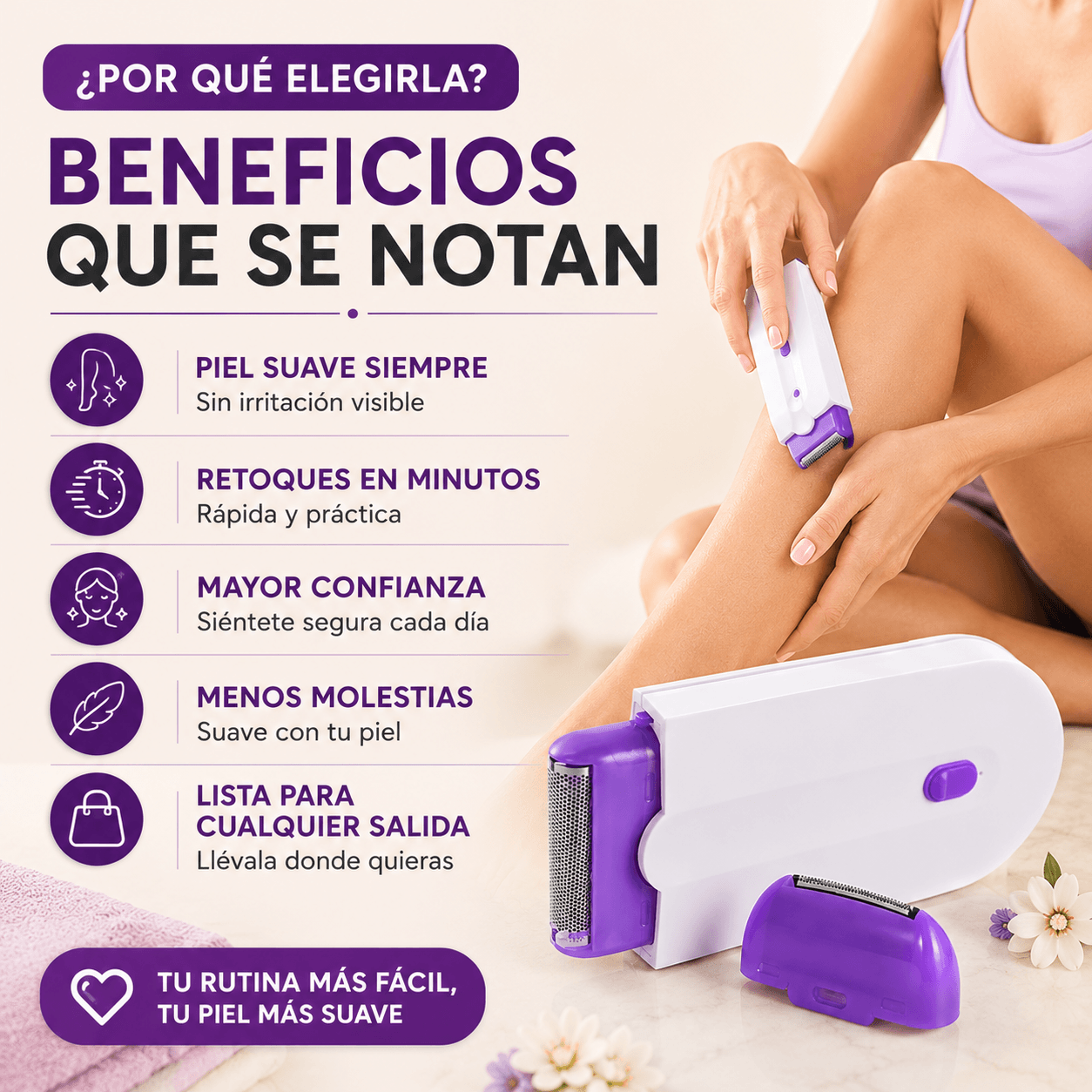PureSkin Pro - Depilación suave en minutos