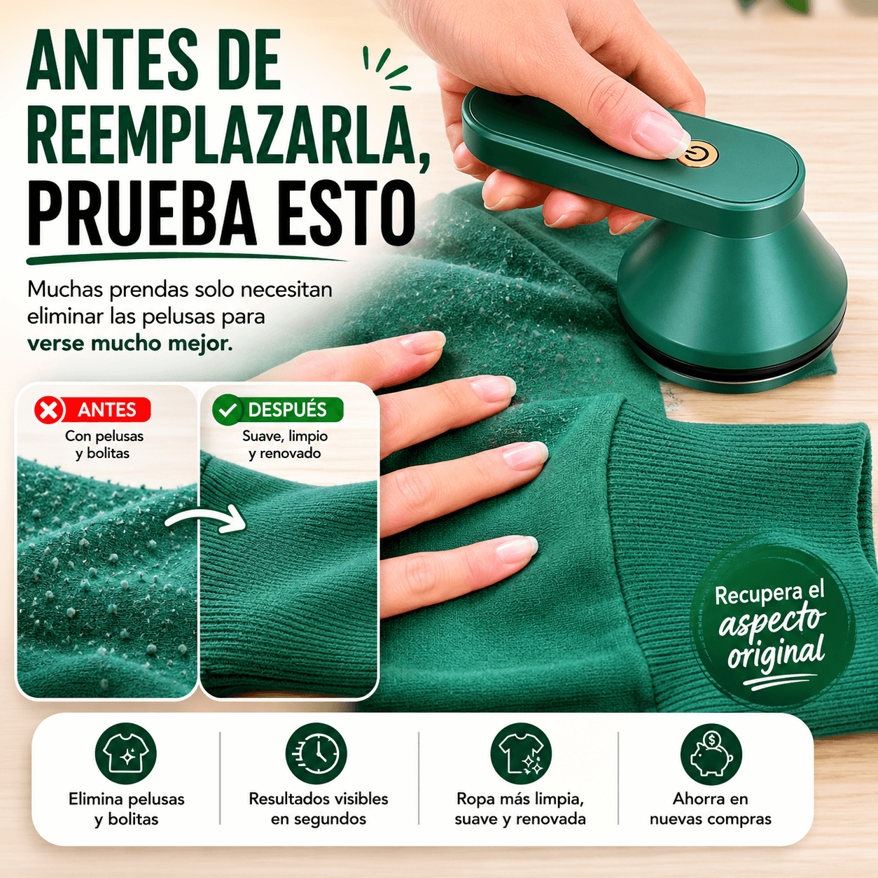 PeluFree - Recupera el aspecto de tu ropa