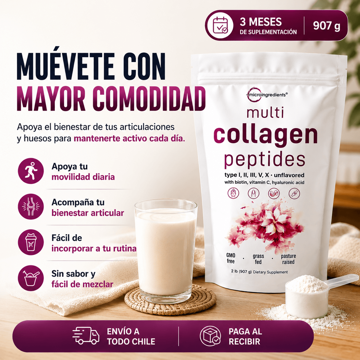 Peptidos de colágenos - Bienestar para tus articulaciones