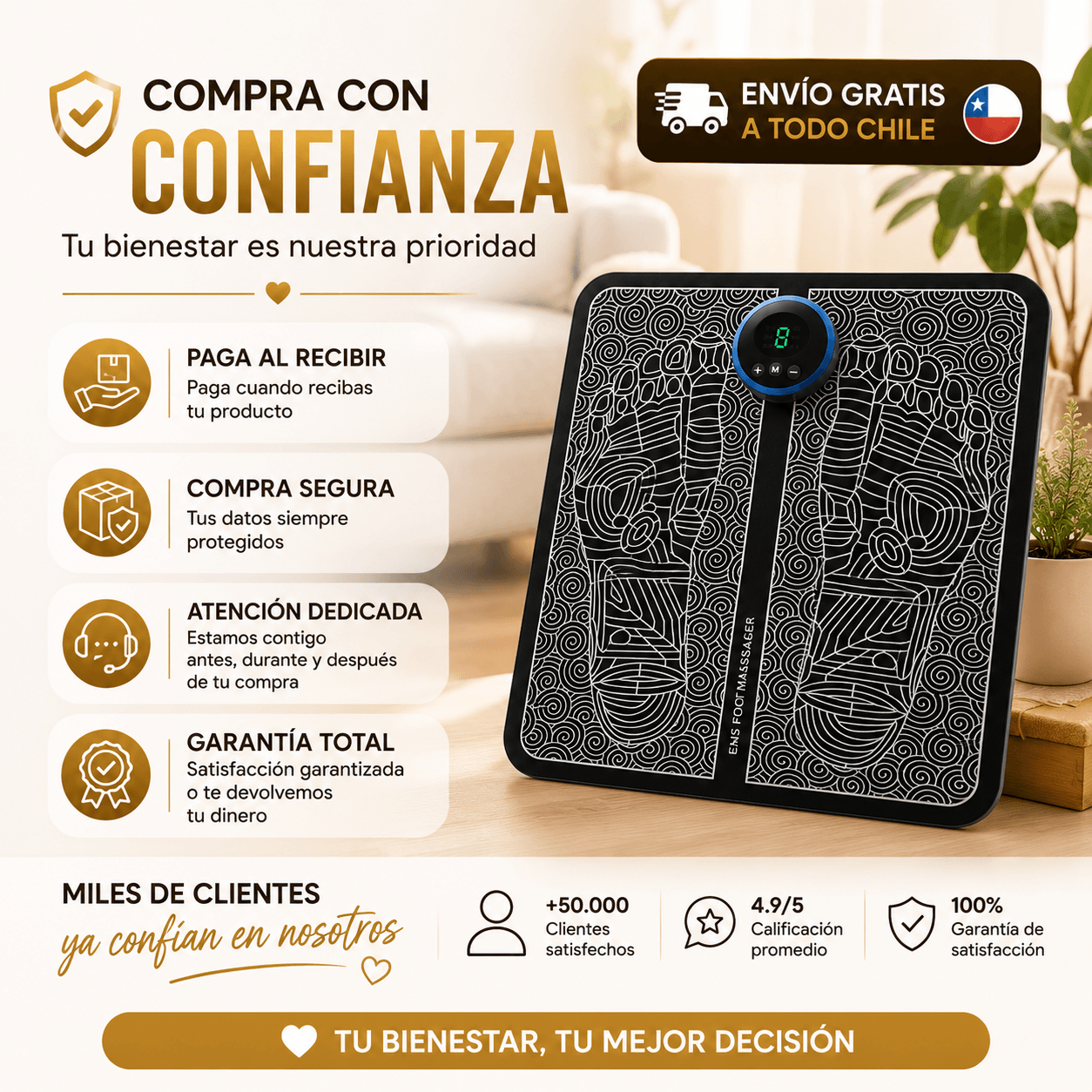 VitaPulse - Descanso para pies y piernas cansadas