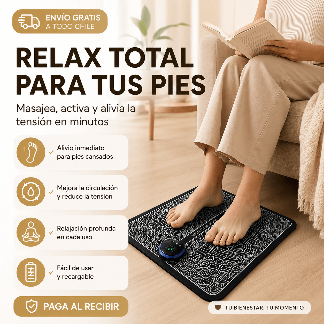 VitaPulse - Descanso para pies y piernas cansadas